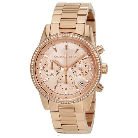 Michael Kors Ritz Rose Dial Ladies Watch MK6357 .